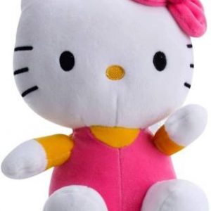 30 Cm Pink Kitty Plush Soft Toy - Blue Pink And Red Stuffed Dolls For Kids - 30 cm (Pink, White)