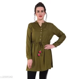 Green cotton top